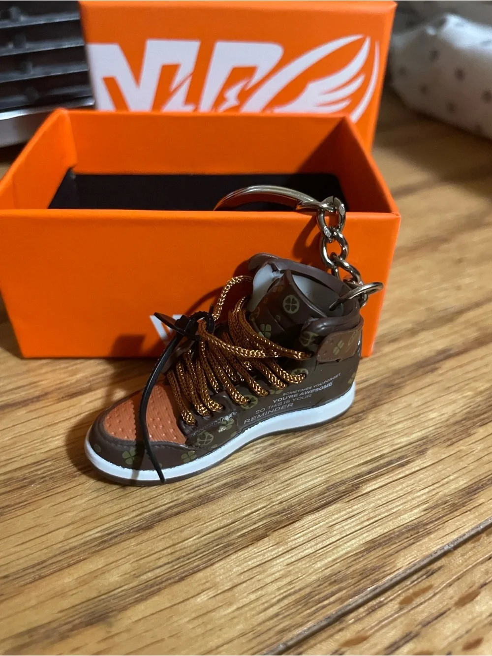 MPK - LV Designer Brown Mini Sneaker Keychain - Unisex Accessorie.In retail box